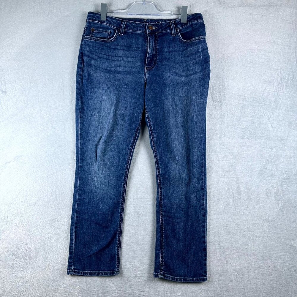 Riders by Lee Women's Straight Leg Jeans Denim 1SMTCW6 Blue Size 14 Petites
